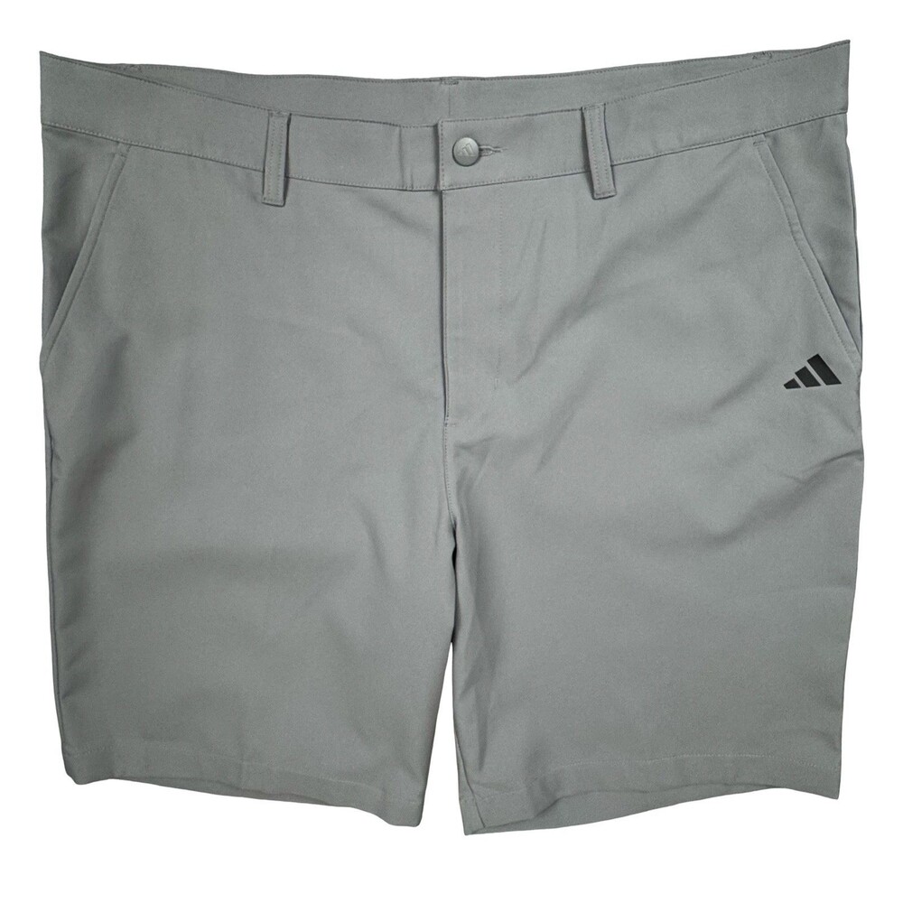 Adidas Mens Size 38 Golf Shorts Chino Casual Preppy Gray Grey 8.5" Inseam New